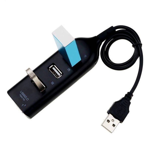 USB 2.0 4 Port Hub for PC Laptop Computer Newest - 2PCS - BLACK Carousel 2