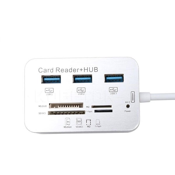 Usb 3.0 Multi Hub + Card Reader with MS/SD/M2/TF with 3 Ports for PC Laptop Carousel 1
