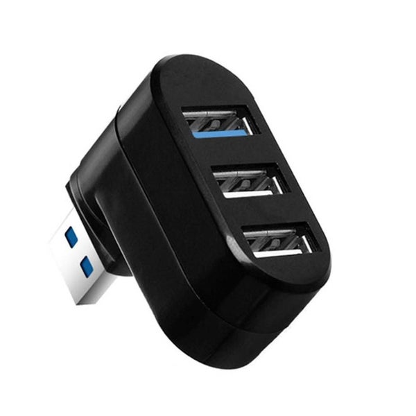 USB 3.0 Hub Adapter For Pc Laptop Usb Hub 3/6 Port Usb Hub - BLACK Carousel 1