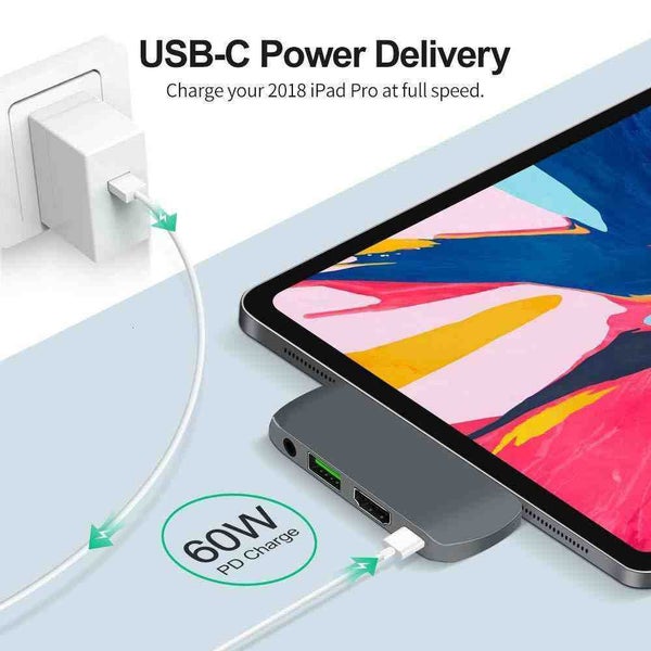 USB3.0 Docking For iPad Pro MacBook Pro Air USB 3.0 Hub - GRAY Carousel 5
