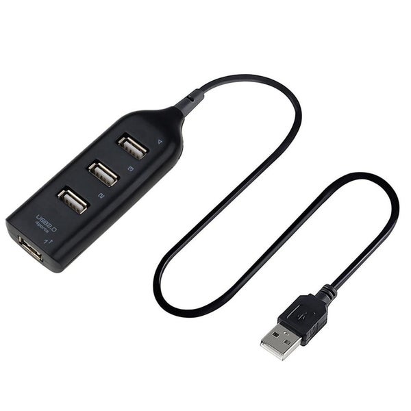 USB 2.0 4 Port Hub for PC Laptop Computer Newest - 2PCS - BLACK Carousel 1