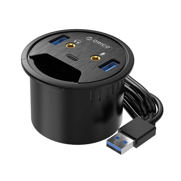 USB 3.0 HUB with Port Type-C USB Interface Extension Adapter for X6HA - BLACK Carousel 1
