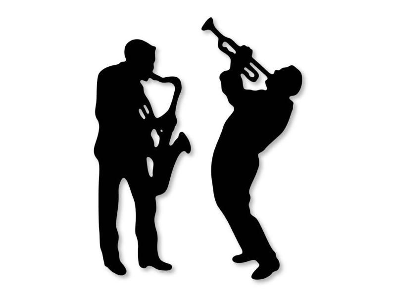 Metal Cutting Dies Cut Die Mold Man Playing Music Silhouette Stitched Carousel 1