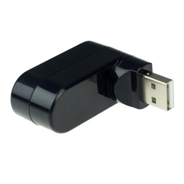 USB 2.0 Mini Rotate Splitter Adapter for PC Notebook Laptop - BLACK Carousel 2