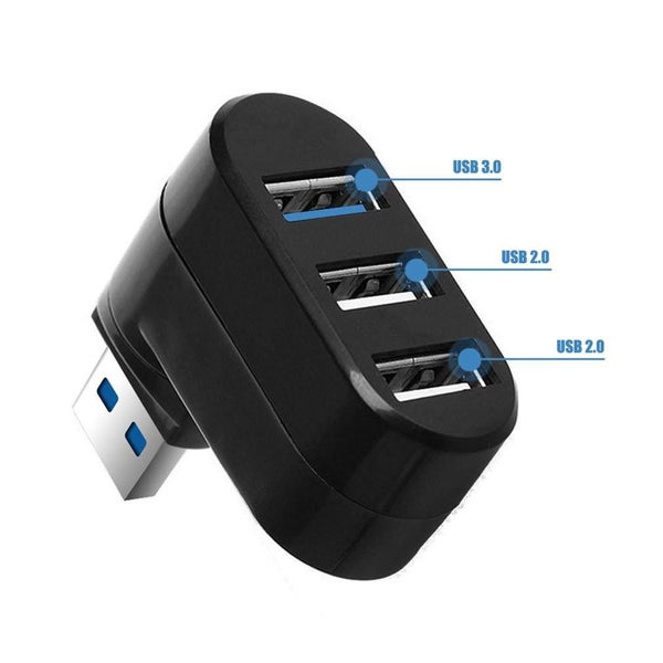 USB 3.0 Hub Adapter For Pc Laptop Usb Hub 3/6 Port Usb Hub - BLACK Carousel 5