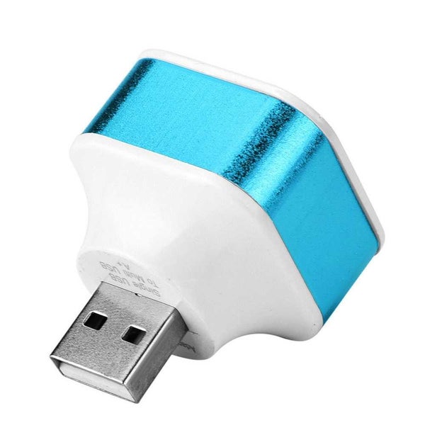3 Ports Aluminium Alloy+ABS Phone Splitter Adapters Rotatable Plug - 4PCS Carousel 1