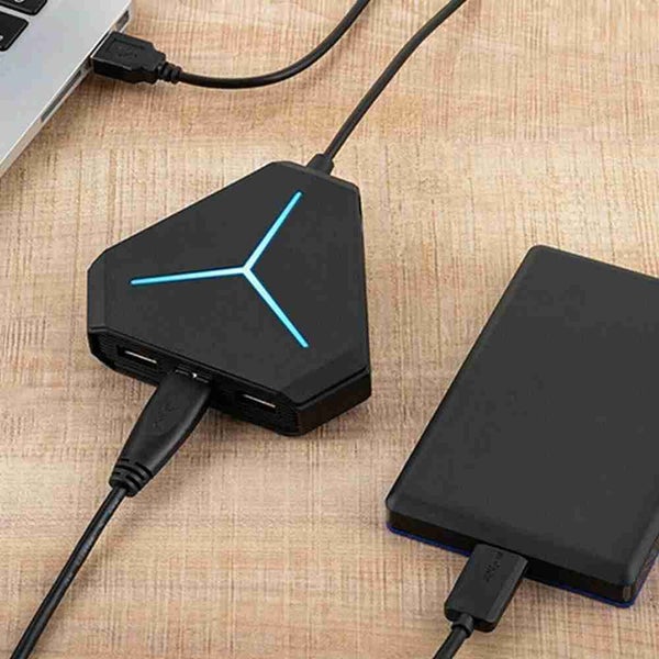 USB 2.0 HUB 6 Port 1m Cable Splitter With TF SD Card AUX Reader - 1 Carousel 5