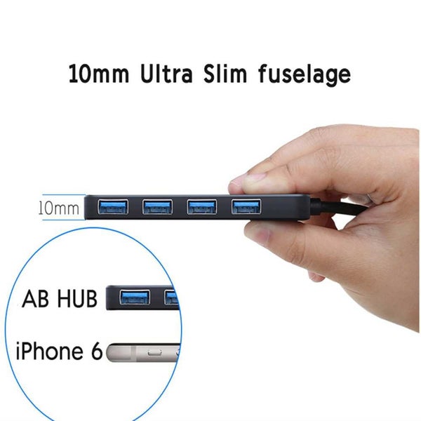 USB 2.0 External Splitter with Micro Port Charging for iMac Laptop Computer - 1 Carousel 2