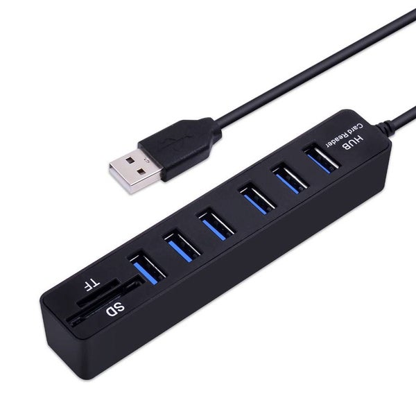 USB Splitter Hub Combo All In One for PC Computer Accessories - BLACK Carousel 1