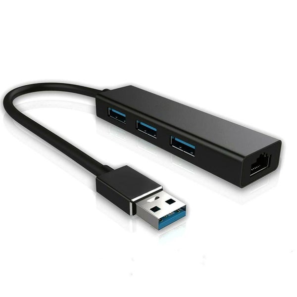 USB HUB for Laptop Xiaomi Mi Box S/3 Ethernet Adapter Network Card - BLACK Carousel 1