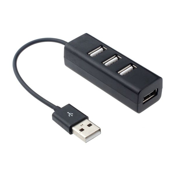 USB 2.0 Hi-Speed 4-Port Splitter Hub Adapter For PC Computer BK 1PC - 2PCS - B Carousel 1