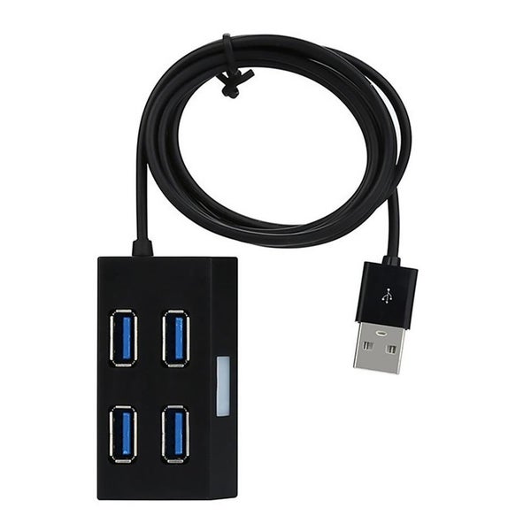 USB 2.0 HUB Adapter External Converter for Laptop Desktop - BLACK Carousel 1