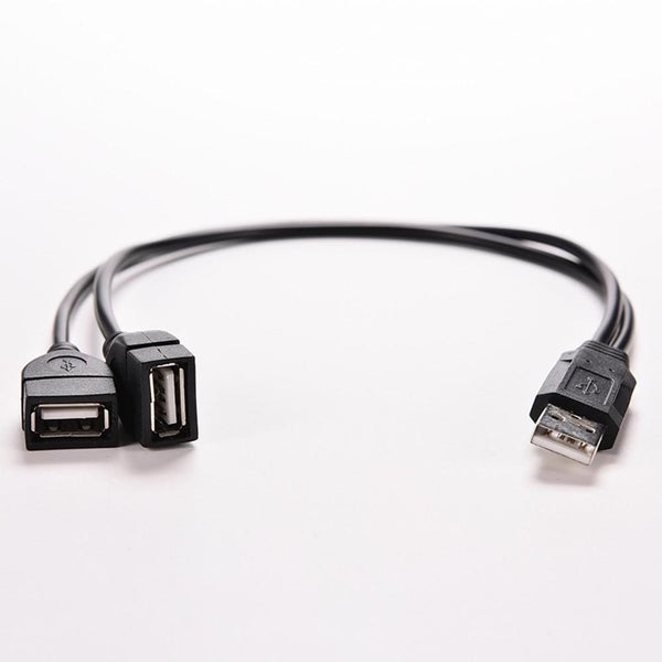 1PC USB 2.0 Extension Cable A 1 Female to 2 Dual USB Male Data Hub Power Adapter Carousel 2