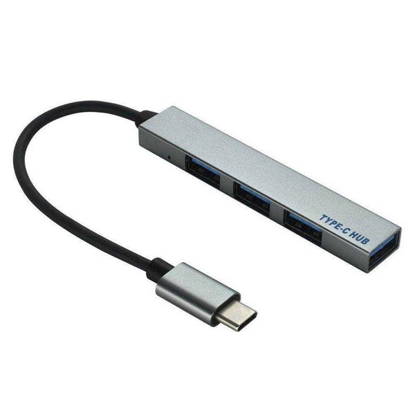 USB Splitter 4-port Hub Type-c Hub Computer - GRAY Carousel 1