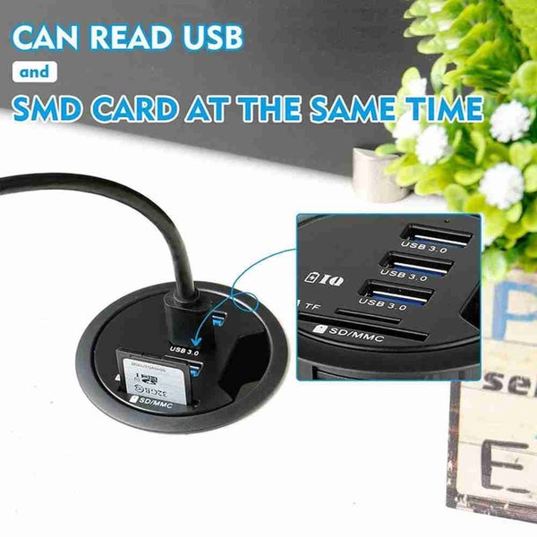 USB 3.0 Hub With External Stereo Sound Adapter Combo SD Card Reader Carousel 2