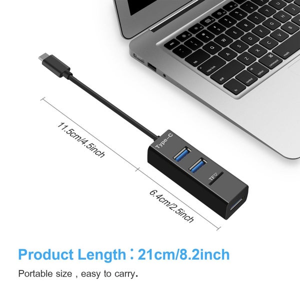 USB Splitter with TF Card Reader for Macbook Pro iMac PC Laptop Notebook Carousel 5