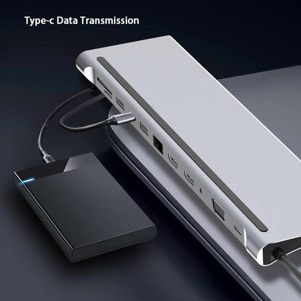 12-in-1 Lan PD Laptop Docking Stations High Quality Carousel 2