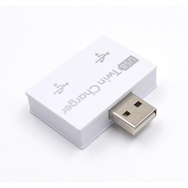 Mini USB Hub to 2 Port Charger Hub Adapter for Phone Tablet Computer - 4PCS - W Carousel 3