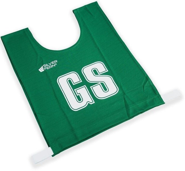 Silver Fern Sports Netball Bibs - 7-a-Side - Green - S Carousel 1