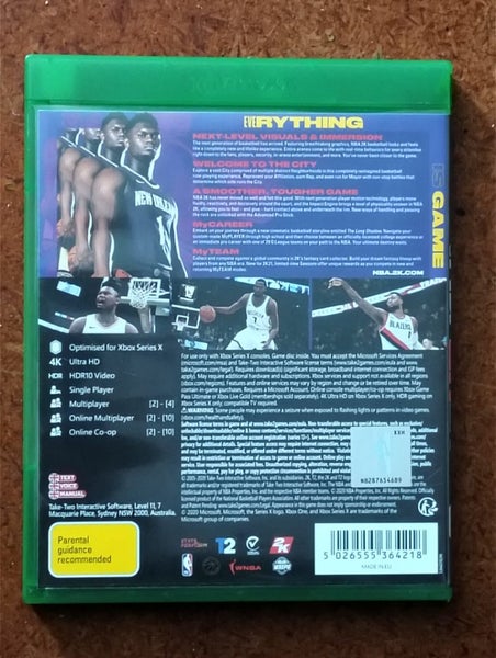 Williamson NBA 2K21 Xbox Series X game Carousel 2
