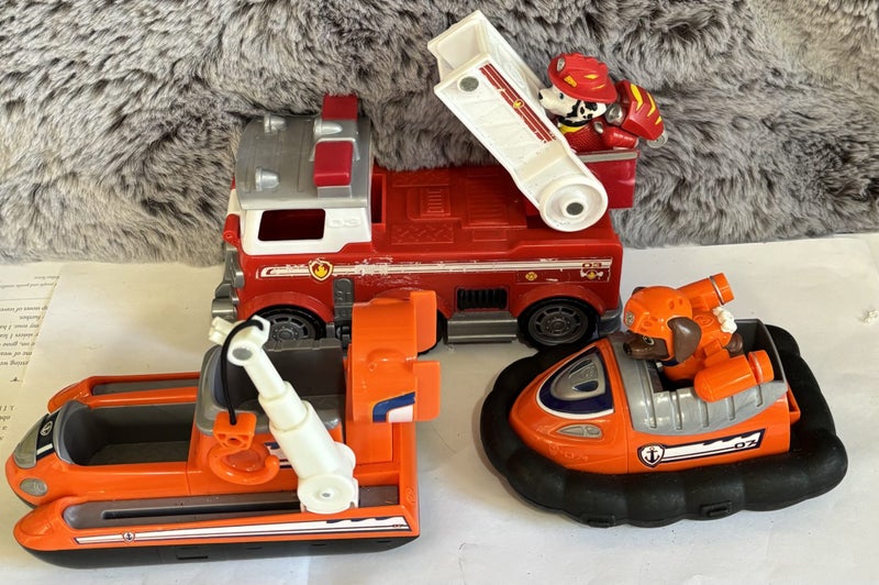 PAW PATROL 3x Lg Rescue Vehicles 20xcm for Fire Engine in Excellent Condition Carousel 6