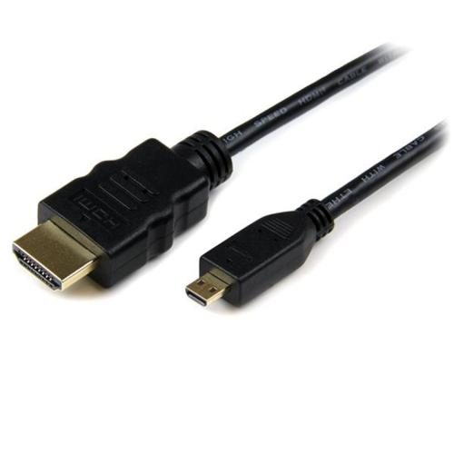 StarTech.com HDADMM2M 4K 30Hz - Ethernet Micro HDMI to HDMI Cable - 2m - Black Carousel 1