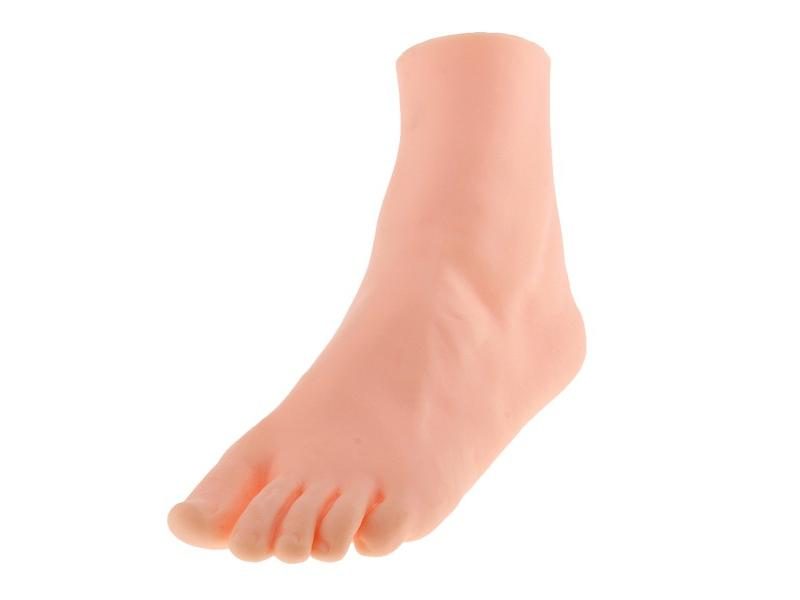 1 Piece Silicone Female Foot Mannequins Foot Model Socks Shoes Toe Display Carousel 1