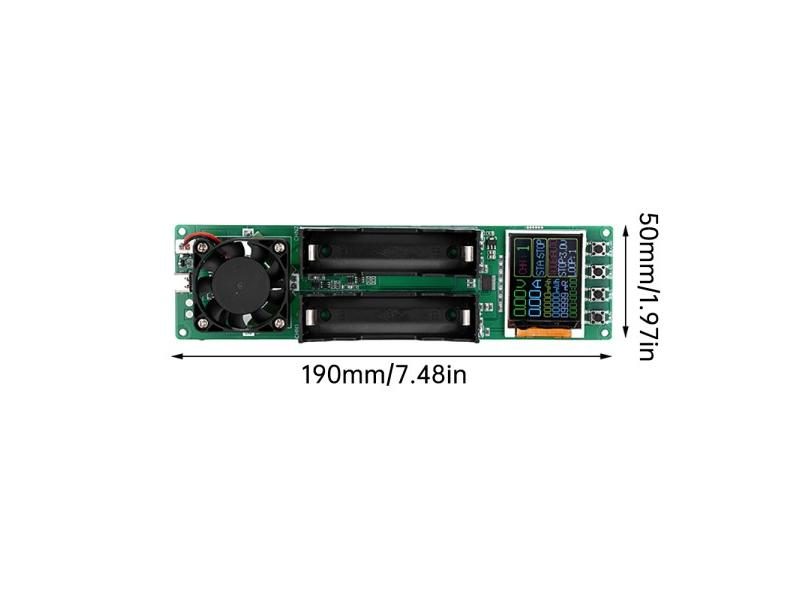 Type-C LCD Display Battery Capacity Tester MAh MWh Lithium Battery Digital Carousel 1
