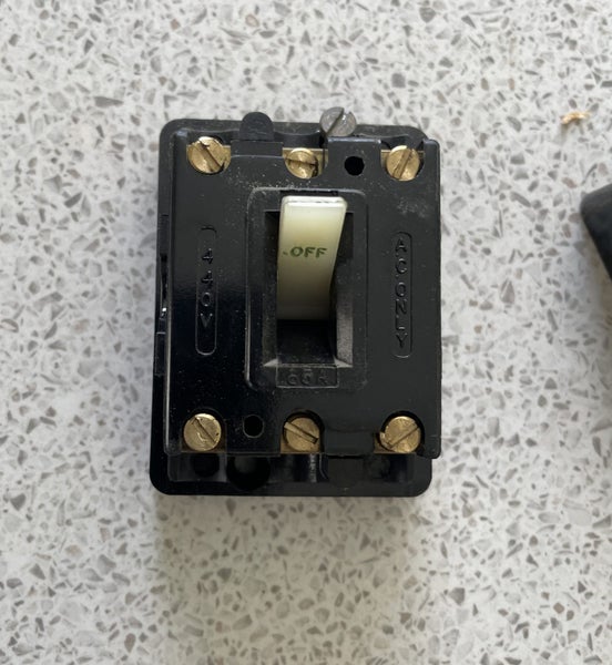 60A Mains Switch from Fuse Board Carousel 4