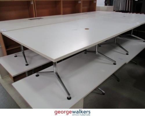 PR5692 - White Meeting Table Carousel 1