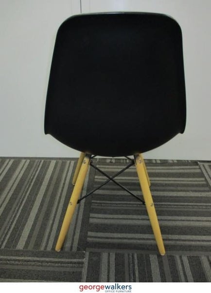 PR5686 - Black Workspace Eames Moulded Plastic Chair Carousel 5