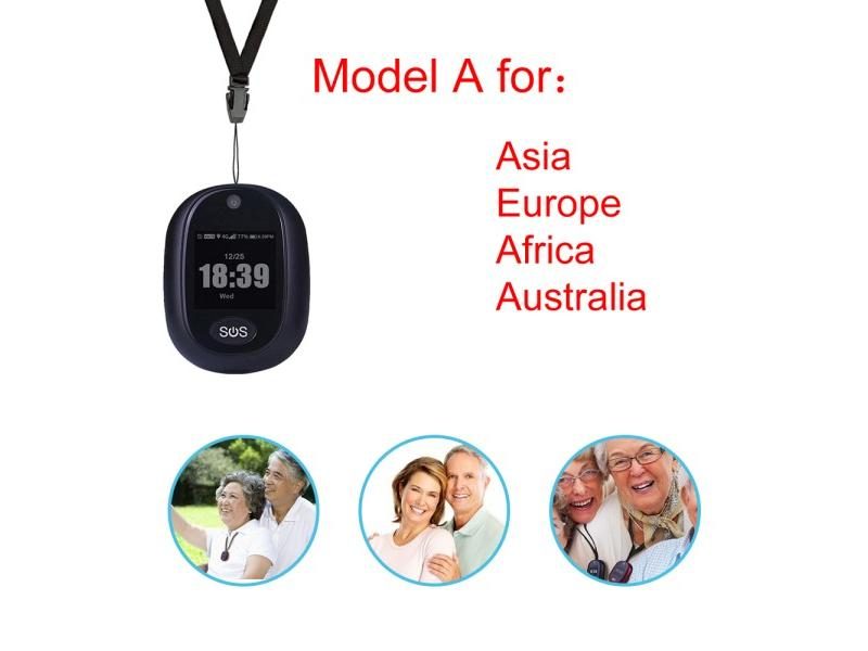 4G Smart GPS Tracking Pendant For Elderly Waterproof SOS Tracker Device Touch Carousel 1