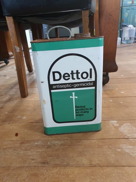 Vintage 5 litre DETTOL Tin Carousel 1