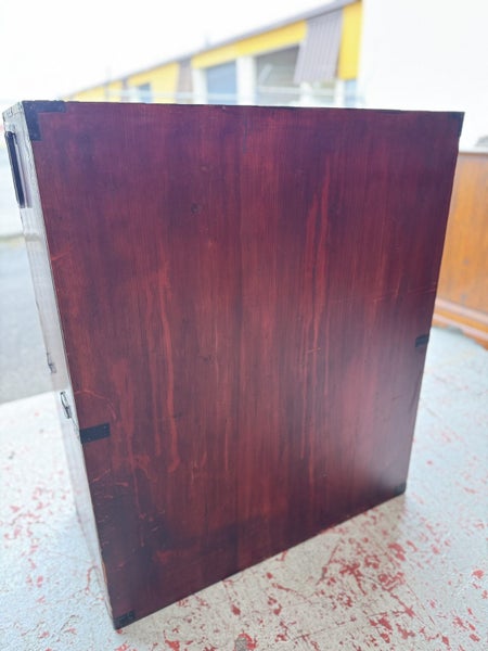 Circa 1940's Japanese Pawlonia Wood Kimono Chest with Key Carousel 20