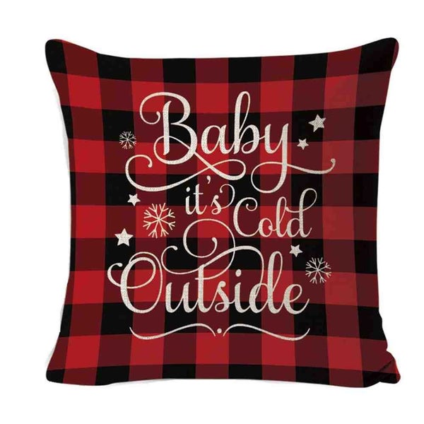 New Christmas Pillowcase Pillow Cover - 3 - A - 3PCS - RED Carousel 1