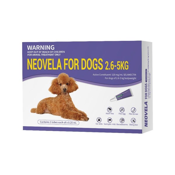 Neovela Flea + Worm For Dogs 2.6-5kg Carousel 1