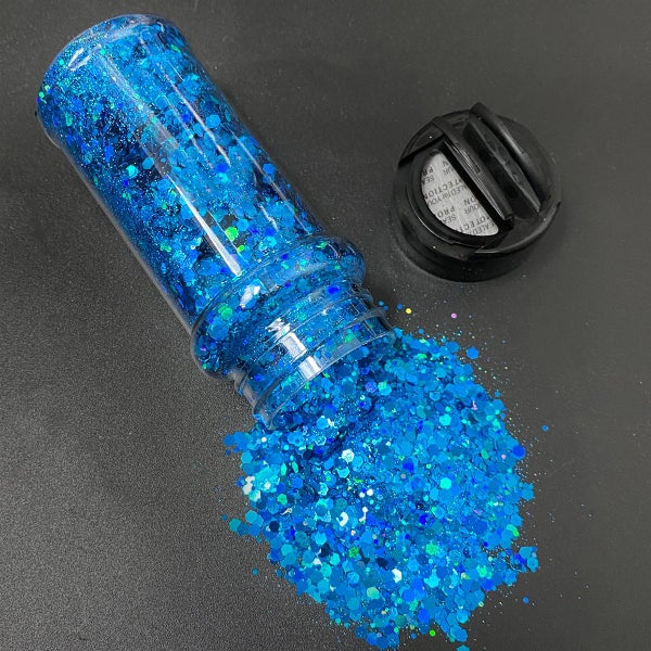 Chunky Glitter – 65 Jars, Assorted Colours! Carousel 1