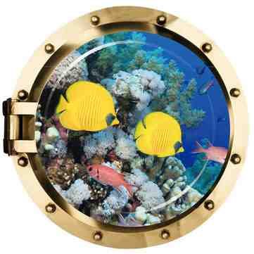 3D Sumarine Fish Sea World PVC Removable Home Room Decorative - 5PCS - 1 Carousel 1