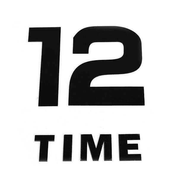 Large DIY 3D Wall Clock Home Decor Mirror Sticker Art - SILVER Carousel 5