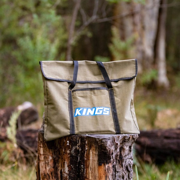 Adventure Kings Portable Fire Pit Bag 400GSM+BBQ Tools 3-Pack Sturdy Lightweight Carousel 2