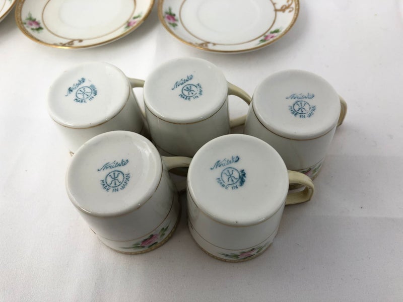 Noritake (Morimura Bros) Nippon Coffee Cups & (20385)62991663096449114