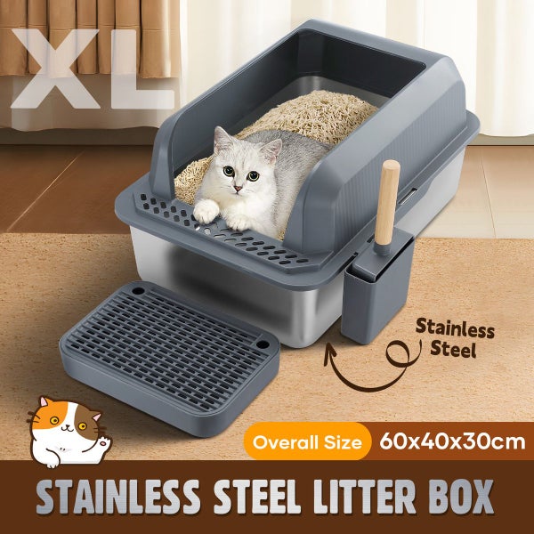 Cat Litter Box Stainless Steel Carousel 2