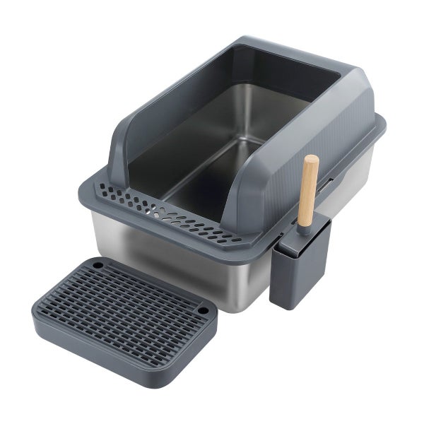Cat Litter Box Stainless Steel Carousel 12