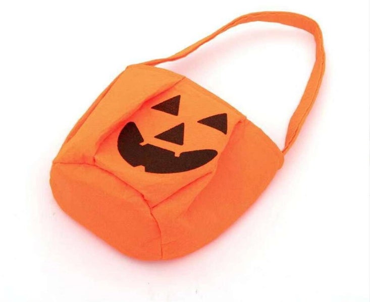 10X Halloween 3D Portable Pumpkin Bag Festival Props 3D Gift Bag Carousel 1