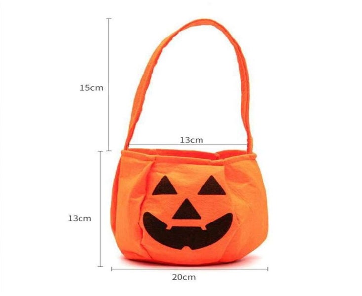 10X Halloween 3D Portable Pumpkin Bag Festival Props 3D Gift Bag Carousel 2