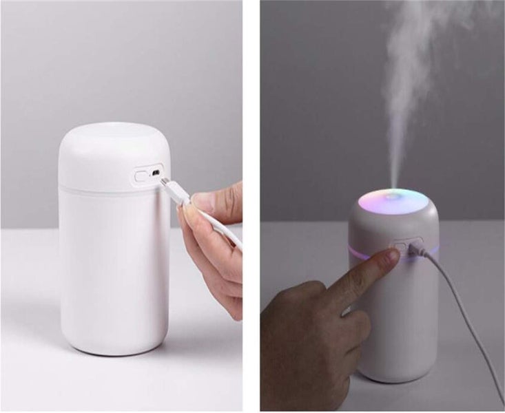 300ml Colorful Cup Air Humidifier Desktop Home Car Silent Humidification Carousel 5
