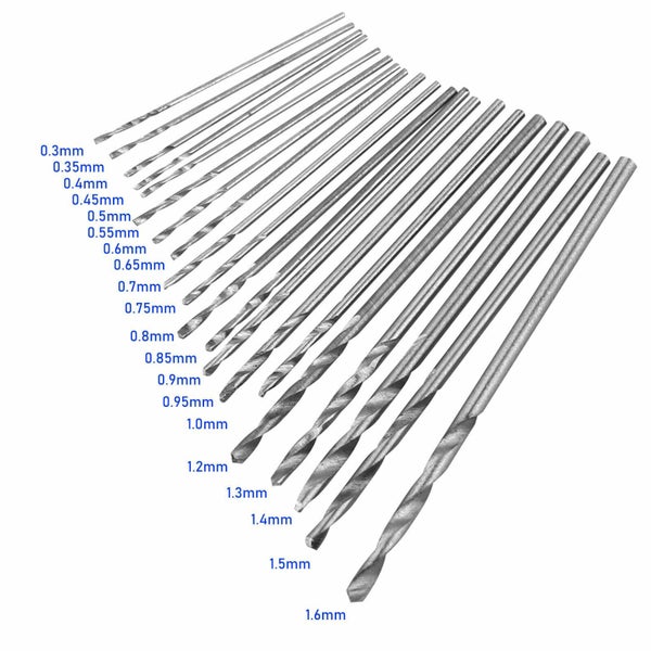 HSS Twist Micro Drill Bits Set with Hand Twist Push Drill Carousel 2