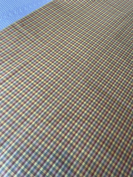 A huge length of unused vintage poly cotton fabric- checks Carousel 3