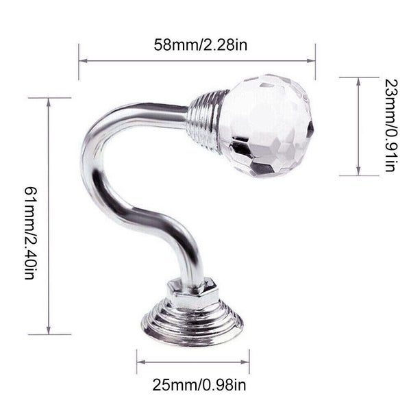 2Pcs Home Decorative Curtain Holdbacks Wall Mounted Hooks Curtain Tie Backs Carousel 10