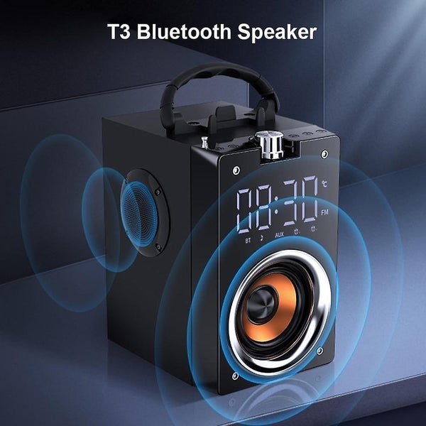 Black outdoor remote control subwoofer portable bluetooth 5.0 wireless audio Carousel 5